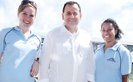 At last Friday’s launch of the Mater Prize Home lottery unit in Byron Bay are (from left) Mater marketing manager Zita Kapper; Buttery Factory developer Adrian Corsello and Vika Kubunameca from the Mater. At last Friday’s launch of the Mater Prize Home lottery unit in Byron Bay are (from left) Mater marketing manager Zita Kapper; Buttery Factory developer Adrian Corsello and Vika Kubunameca from the Mater.