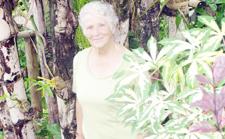 Betty Lloyd in the council land at Ocean Shores that she maintains as a labor of love. Betty Lloyd in the council land at Ocean Shores that she maintains as a labor of love.