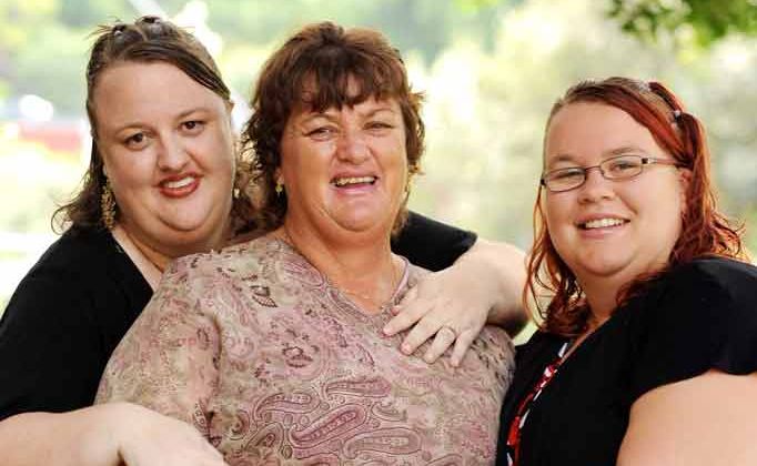 Charmaine Mann, pictured with her daughters Emma Brackley (left) and Larrena Mann. Charmaine Mann, pictured with her daughters Emma Brackley (left) and Larrena Mann.