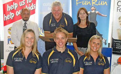 Launching the Darrel Chapman Fun Run on Tuesday were (rear l-r) Stephen Oliver, Greg Downes and Jillian Dunlop with (front l-r) Trudy Chaffer, Joshua Pacoe and Melissa Bell. Launching the Darrel Chapman Fun Run on Tuesday were (rear l-r) Stephen Oliver, Greg Downes and Jillian Dunlop with (front l-r) Trudy Chaffer, Joshua Pacoe and Melissa Bell.