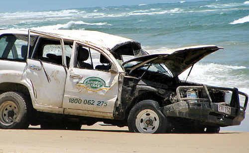 The 4WD accident claimed the life of Japanese tourist, Takeshi Sakai. The 4WD accident claimed the life of Japanese tourist, Takeshi Sakai.