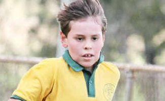 Sam Ogden wins the St Mary’s nine years boys cross country at Queens Park. Sam Ogden wins the St Mary’s nine years boys cross country at Queens Park.