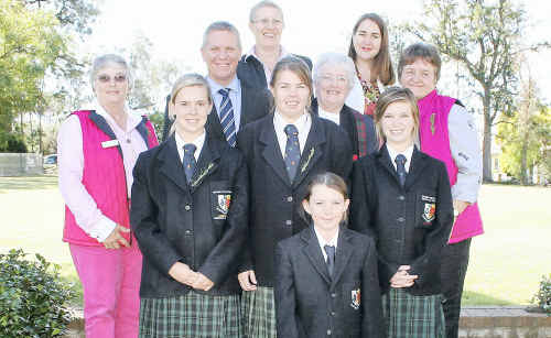 New dorm: (From left) Assistant Head of Girls Boarding, Ros Hart, Scots PGC College principal Michael Harding, Ruth Kriedemann, Bronwyn Clark, Reverend May Morris and Head of Girls Boarding Sue Wheaton with students (middle from left) Breanna Blackwell (Wollomombi), Carla Burke (Dirranbandi), Alanah Chambers (Hervey Bay) and (front) Morgan Jennings (Mt Isa). New dorm: (From left) Assistant Head of Girls Boarding, Ros Hart, Scots PGC College principal Michael Harding, Ruth Kriedemann, Bronwyn Clark, Reverend May Morris and Head of Girls Boarding Sue Wheaton with students (middle from left) Breanna Blackwell (Wollomombi), Carla Burke (Dirranbandi), Alanah Chambers (Hervey Bay) and (front) Morgan Jennings (Mt Isa).