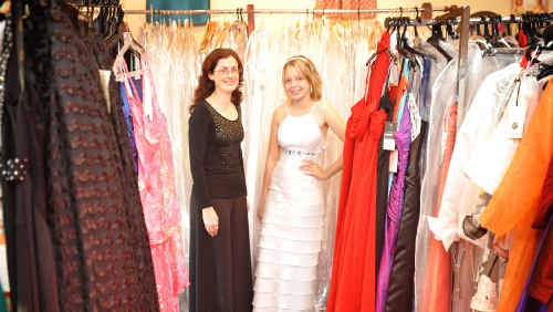 Leah Stevenson, owner of Lasting Impressions on Prince Street, with one of her models, Zaneta Officer, in full-preparation mode for Sunday’s Clarence Valley Wedding Expo fashion parade. The parade starts at 12.30pm. Leah Stevenson, owner of Lasting Impressions on Prince Street, with one of her models, Zaneta Officer, in full-preparation mode for Sunday’s Clarence Valley Wedding Expo fashion parade. The parade starts at 12.30pm.