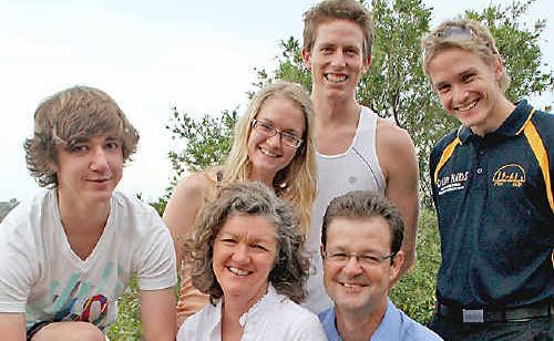Gearing up for the Darrel Chapman Fun Run are Elizabeth and David Beveridge with (l-r) their children Clancy and Madeline, Madeline’s running mate this year, Alex, and Joshua Pascoe from the Darrel Chapman Fun Run. Gearing up for the Darrel Chapman Fun Run are Elizabeth and David Beveridge with (l-r) their children Clancy and Madeline, Madeline’s running mate this year, Alex, and Joshua Pascoe from the Darrel Chapman Fun Run.