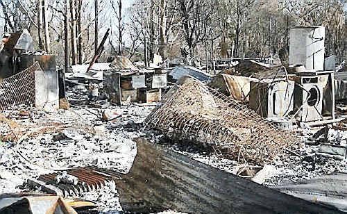A burnt-out house after the Black Saturday bushfire tragedy, which claimed 173 lives across Victoria. A burnt-out house after the Black Saturday bushfire tragedy, which claimed 173 lives across Victoria.