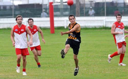 Grafton’s Duroux in action during his side’s triumph against the Swans. Grafton’s Duroux in action during his side’s triumph against the Swans.