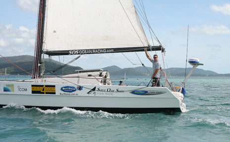 Ian Thomson before leaving the Whitsundays yesterday morning. Photo by Cassie Roberts. Ian Thomson before leaving the Whitsundays yesterday morning. Photo by Cassie Roberts.