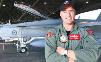 Group Captain Steve Roberton at RAAF Base Amberley. Group Captain Steve Roberton at RAAF Base Amberley.