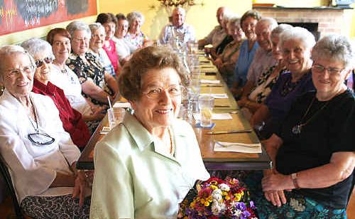Marge Unicombe with members of the Combined Pensioners & Superannuants Association at her thank you lunch. Marge Unicombe with members of the Combined Pensioners & Superannuants Association at her thank you lunch.