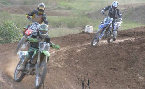 Liam Collins leads the way from Marc Hughes and Russell Rankin. Liam Collins leads the way from Marc Hughes and Russell Rankin.