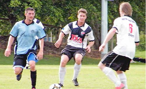 Some of the action from the Ballina versus Rovers match last Saturday, in which Ballina slammed home four second-half goals to win 5-3. Some of the action from the Ballina versus Rovers match last Saturday, in which Ballina slammed home four second-half goals to win 5-3.