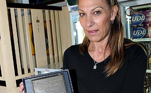 Questions: Railway Hotel manager Brenda Portch with the ashes of Hazel Diane Starr which were found by cleaners in a cupboard at the pub. Questions: Railway Hotel manager Brenda Portch with the ashes of Hazel Diane Starr which were found by cleaners in a cupboard at the pub.