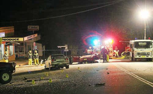 A Dorrigo woman died when a Nissan Skyline crashed into the rear of her stationary Hyundai as it was about to reverse park on Saturday evening. A Dorrigo woman died when a Nissan Skyline crashed into the rear of her stationary Hyundai as it was about to reverse park on Saturday evening.