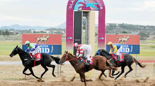 Sesame Street ridden by Scott Sheargold takes out the major race at the Ladies Race Day. Sesame Street ridden by Scott Sheargold takes out the major race at the Ladies Race Day.