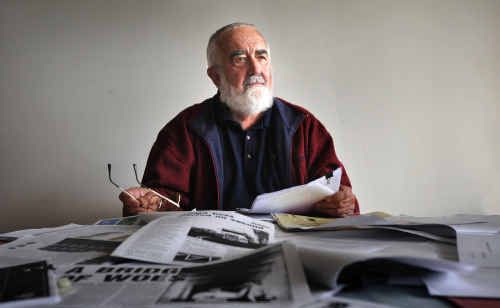 Roads engineer Bob Cairns looks over paperwork regarding the second crossing of the Clarence River. Roads engineer Bob Cairns looks over paperwork regarding the second crossing of the Clarence River.