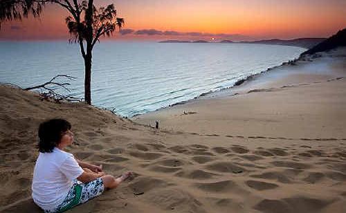 The Carlo Sand Blow at Rainbow Beach. The Carlo Sand Blow at Rainbow Beach.