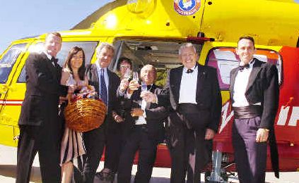 On song: Looking forward to the opera are (from left) Andrew Stewart, from the Westpac Rescue Helicopter, helicopter service receptionist Brooke Leeson, Lismore Central Rotary chairman Paul Denmeade, Carol Wheatley, from the Lismore Rotary Club, Geoff Cawley, from Lismore Central Rotary, Bryan Wheatley, from Lismore Rotary, and rescue helicopter pilot Lynton Beggs. On song: Looking forward to the opera are (from left) Andrew Stewart, from the Westpac Rescue Helicopter, helicopter service receptionist Brooke Leeson, Lismore Central Rotary chairman Paul Denmeade, Carol Wheatley, from the Lismore Rotary Club, Geoff Cawley, from Lismore Central Rotary, Bryan Wheatley, from Lismore Rotary, and rescue helicopter pilot Lynton Beggs.
