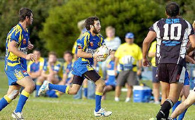 Marist Brothers’ Chris DeGiusti runs the ball against Lower Clarence last Saturday. Brothers won 44-14. Marist Brothers’ Chris DeGiusti runs the ball against Lower Clarence last Saturday. Brothers won 44-14.