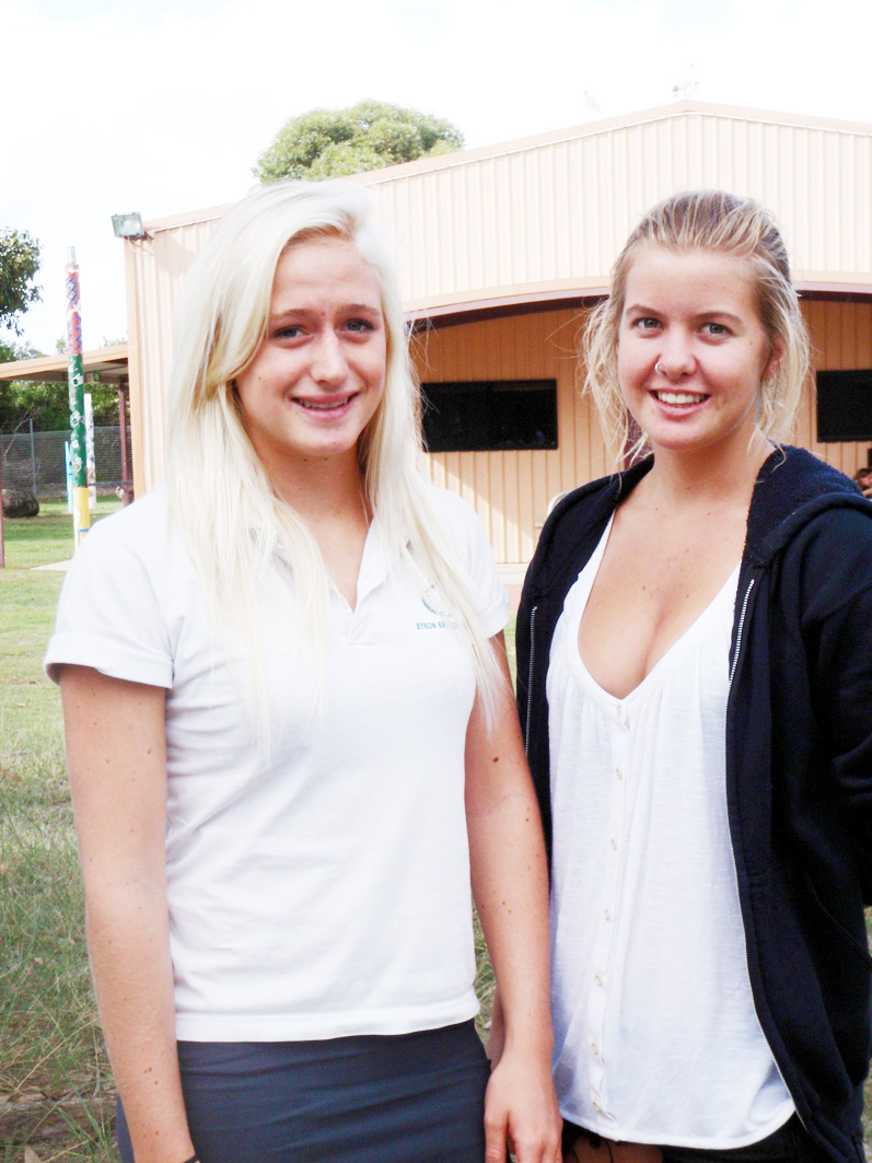 The under 19 girls team, from left, Lana Parkes and Kirsten Ogden. The under 19 girls team, from left, Lana Parkes and Kirsten Ogden.