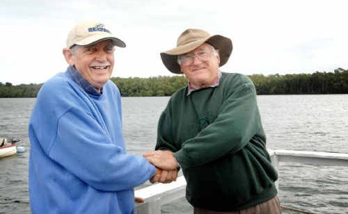 Gordon Gunther reunites with Max Cunningham. Max is pleased to say “thank you” to his lifesaver after a close call last week. Gordon Gunther reunites with Max Cunningham. Max is pleased to say “thank you” to his lifesaver after a close call last week.