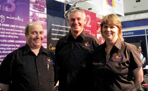 Southern Downs Regional Council employees (from left) Tony Minuti, John Randall and Jenny Sherrin at the 2009 Country and Regional Living Expo. Southern Downs Regional Council employees (from left) Tony Minuti, John Randall and Jenny Sherrin at the 2009 Country and Regional Living Expo.
