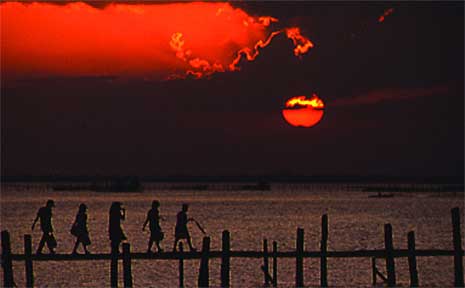 Sunset at Manila Bay. Sunset at Manila Bay.