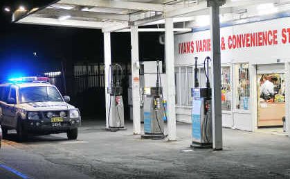 Heist: Armed robbery at Ivan’s Tank and Tucker service station, Boambee. Heist: Armed robbery at Ivan’s Tank and Tucker service station, Boambee.