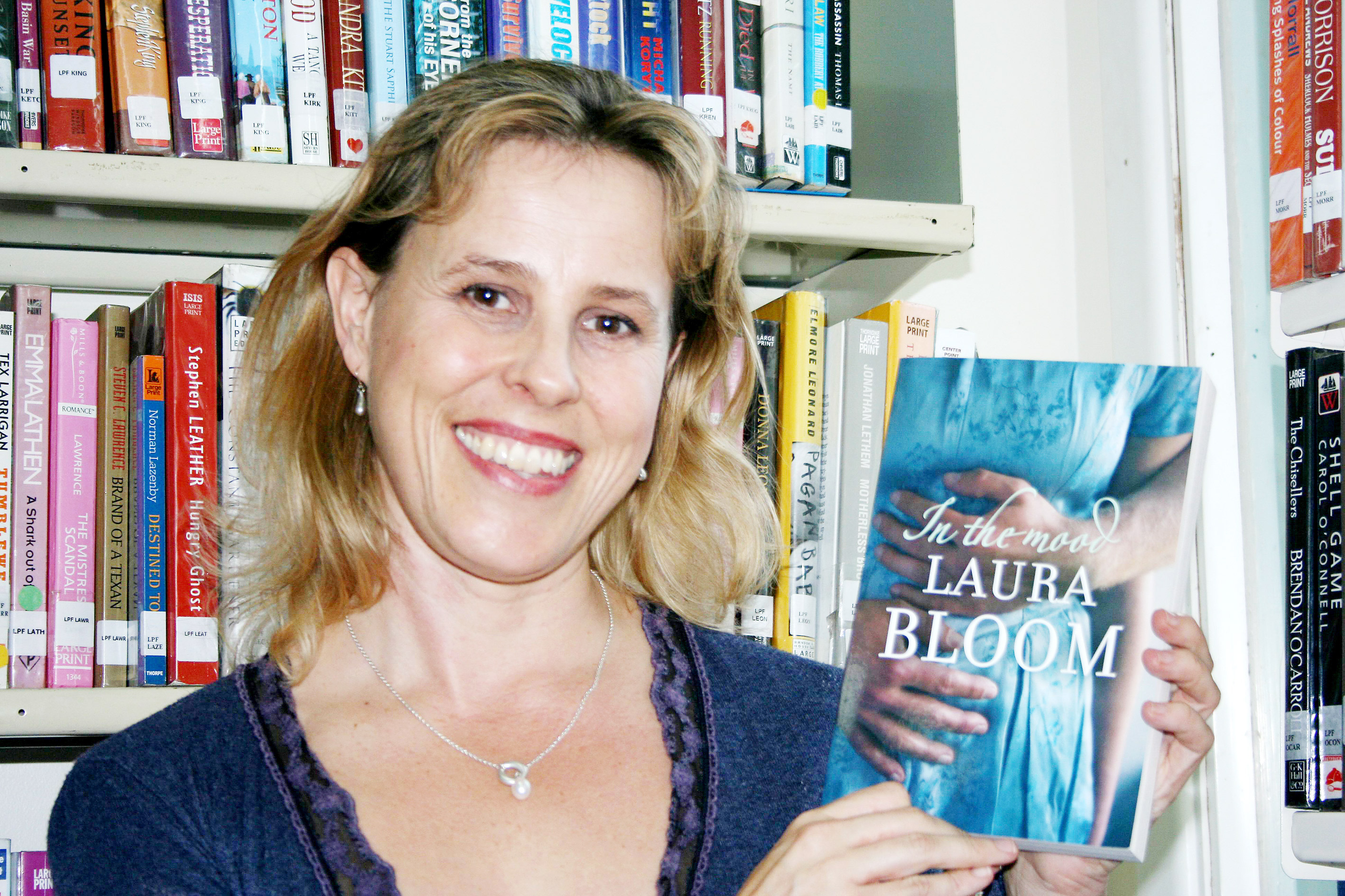 Laura Bloom at a recent talk about her latest novel at Byron Bay library. Laura Bloom at a recent talk about her latest novel at Byron Bay library.