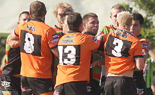 Players from the Jets and Tigers will lock horns again this afternoon following a fiery grand final win by Southport last season. Players from the Jets and Tigers will lock horns again this afternoon following a fiery grand final win by Southport last season.