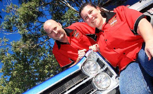 Poker facce: Adrian and Kristine McDonald with their 1967 Dodge Phoenix. Poker facce: Adrian and Kristine McDonald with their 1967 Dodge Phoenix.
