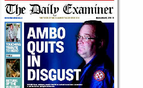 The Daily Examiner report. The Daily Examiner report.