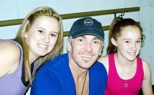 Candice and Samantha Earl were excited to meet Jason Coleman. Candice and Samantha Earl were excited to meet Jason Coleman.