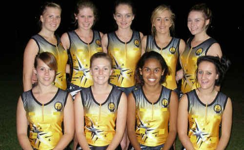 The Lower Clarence 17-years team (from back left) is Kelsey Schipp, Shae Anderson, Allira Farlow, Cassie Gardner, Phoebe Kane, (front row) Tarni Sullivan, Brittany Moodie, Sally Gardiner and Emma Callister. The Lower Clarence 17-years team (from back left) is Kelsey Schipp, Shae Anderson, Allira Farlow, Cassie Gardner, Phoebe Kane, (front row) Tarni Sullivan, Brittany Moodie, Sally Gardiner and Emma Callister.