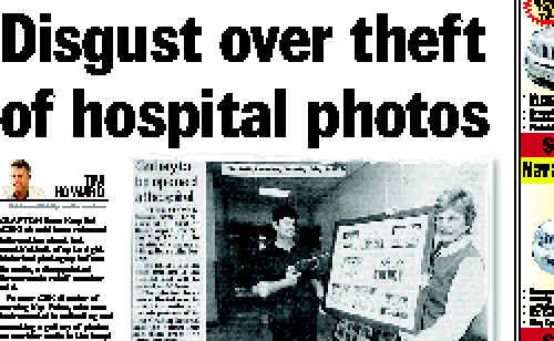 How The Daily Examiner reported the theft last month. How The Daily Examiner reported the theft last month.