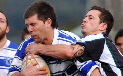 Eagle power: Macksville’s Luke Cartwright on the charge. Eagle power: Macksville’s Luke Cartwright on the charge.