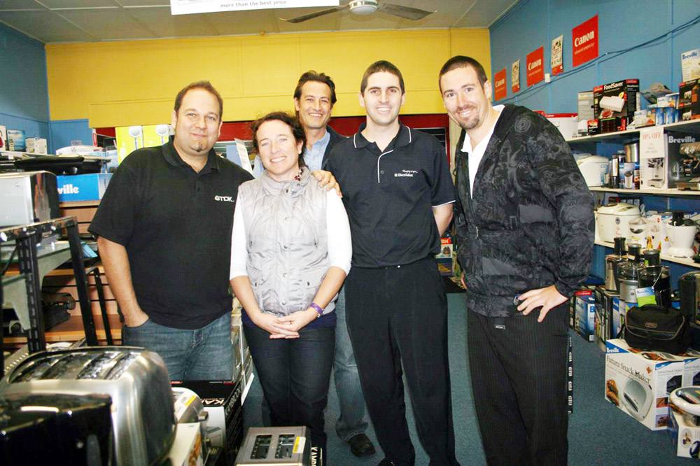 Fran Cummings with staff members (from left) Tamlyn Dalton, Gary Walker, Jamie Wilson and Joshua Dooley.
Fran Cummings with staff members (from left) Tamlyn Dalton, Gary Walker, Jamie Wilson and Joshua Dooley.