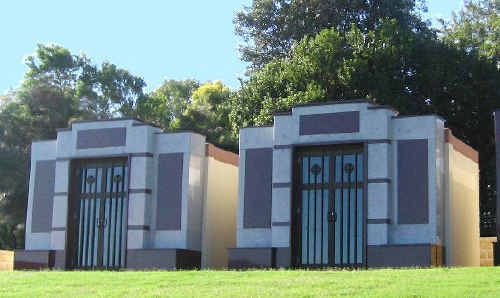 TWO of the three new family vaults available at Allambe Memorial Park at a cost of $350,000. TWO of the three new family vaults available at Allambe Memorial Park at a cost of $350,000.