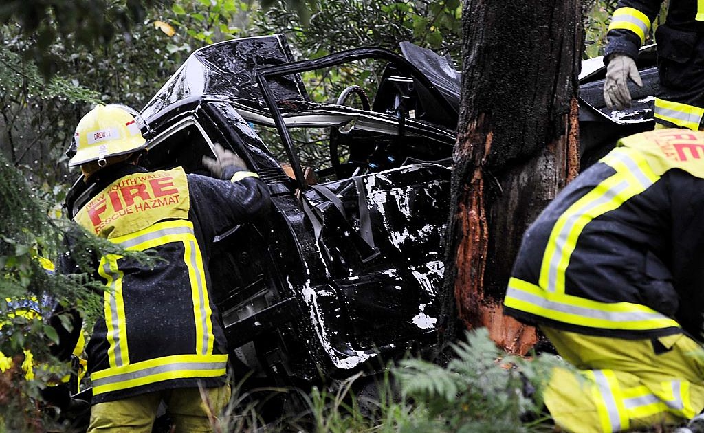 The accident on the Bruxner Highway near Richmond Hill this morning. The accident on the Bruxner Highway near Richmond Hill this morning.