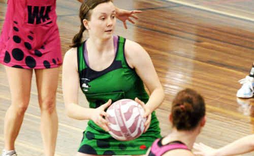 Helen Schmidt (with ball) in action for Darling Downs Panthers at the weekend. Helen Schmidt (with ball) in action for Darling Downs Panthers at the weekend.