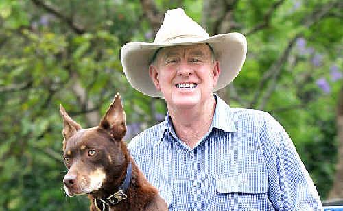 Stokers Siding farmer Dick Chapman with his kelpie Nugget – the past champion and father of this year’s top working cattle dog, Joe. Stokers Siding farmer Dick Chapman with his kelpie Nugget – the past champion and father of this year’s top working cattle dog, Joe.