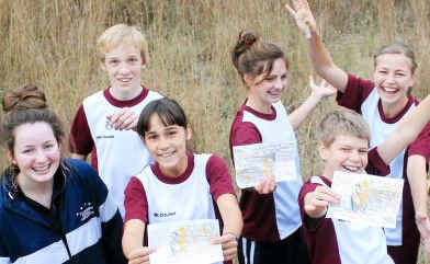 Orienteering enthusiasts (from left) Maddie McCoy (Toowomba), Liam Devine (Toowomba), Heather Burridge (Brisbane), Jess Hoey (Inglewood), Simeon Burrill (Warwick), Alison Burrill (Warwick) and Amarina Haynes (Stanthorpe). Orienteering enthusiasts (from left) Maddie McCoy (Toowomba), Liam Devine (Toowomba), Heather Burridge (Brisbane), Jess Hoey (Inglewood), Simeon Burrill (Warwick), Alison Burrill (Warwick) and Amarina Haynes (Stanthorpe).