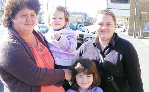 Violet, Tattzianna, Tina and Shanae Minchell with Ebony Williams at the NAIDOC flag-raising ceremony. Violet, Tattzianna, Tina and Shanae Minchell with Ebony Williams at the NAIDOC flag-raising ceremony.
