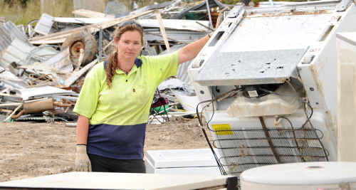 Tin Can Bay Waste Management operator Jessica Milne is hoping her tender will be accepted and she can continue managing the facility as she has done for the past six years. Tin Can Bay Waste Management operator Jessica Milne is hoping her tender will be accepted and she can continue managing the facility as she has done for the past six years.