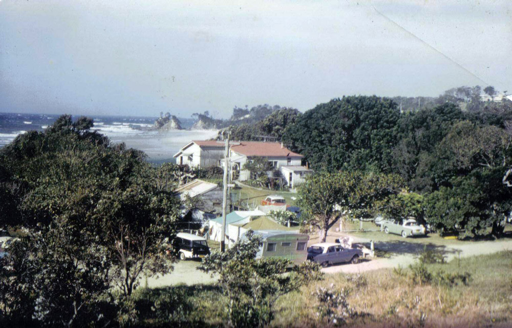 The home (centre) built by Jean and Samuel Anderson at Clarks Beach. The home (centre) built by Jean and Samuel Anderson at Clarks Beach.