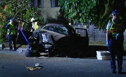 Police investigate the scene where a woman, who allegedly shot her ex-husband and baby boy, later crashed in Upper Dawson road, Rockhampton. Police investigate the scene where a woman, who allegedly shot her ex-husband and baby boy, later crashed in Upper Dawson road, Rockhampton.