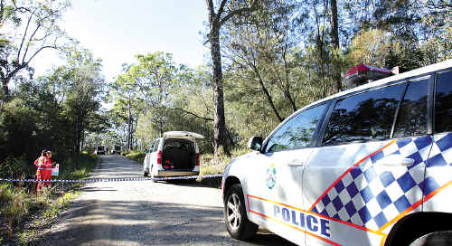 A 24-year-old man allegedly shot in the face was found on Old Caloundra Road at Landsborough. A 24-year-old man allegedly shot in the face was found on Old Caloundra Road at Landsborough.