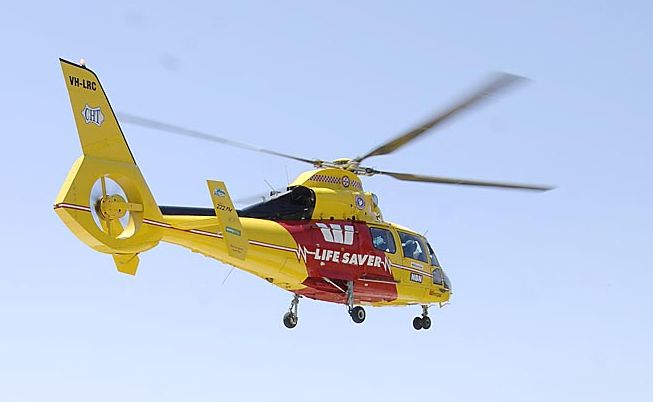 The Westpac Lifesaver Rescue Helicopter. The Westpac Lifesaver Rescue Helicopter.