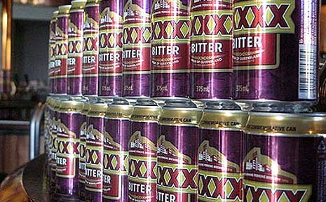 The limited edition Fourex can. The limited edition Fourex can.