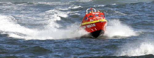 Ballina Jet Boat Surf Rescue captain Garry Meredith has pleaded with local and visiting boaties to exercise extreme caution when crossing the often treacherous Ballina bar after the jet boat was called to a boat capsize last week in which one man from Casino died and three were rescued. Ballina Jet Boat Surf Rescue captain Garry Meredith has pleaded with local and visiting boaties to exercise extreme caution when crossing the often treacherous Ballina bar after the jet boat was called to a boat capsize last week in which one man from Casino died and three were rescued.